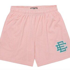 Eric Emanuel Mens Light Pink Mesh Shorts